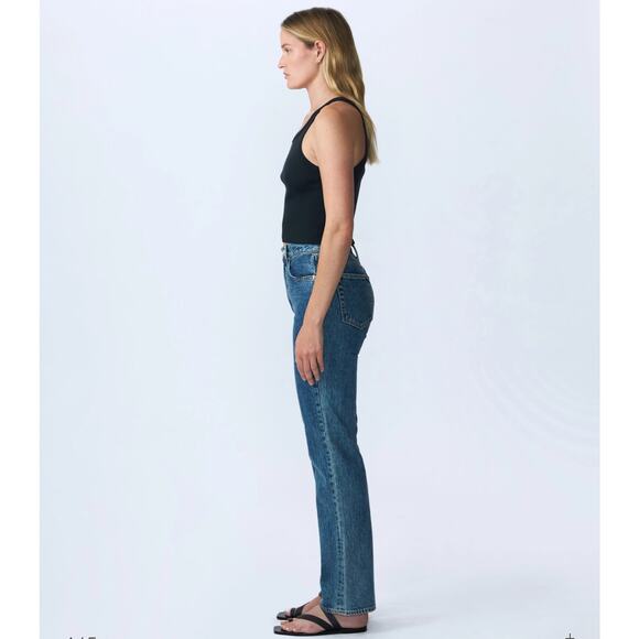 SLVRLAKE London high-rise straight-leg organic jeans in born to run - Picture 10 of 10